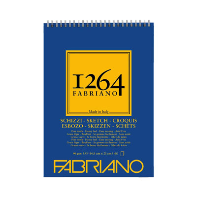 Album schizzi spiralato, formato A5, 90 gr/mq, blocco da 60 fogli