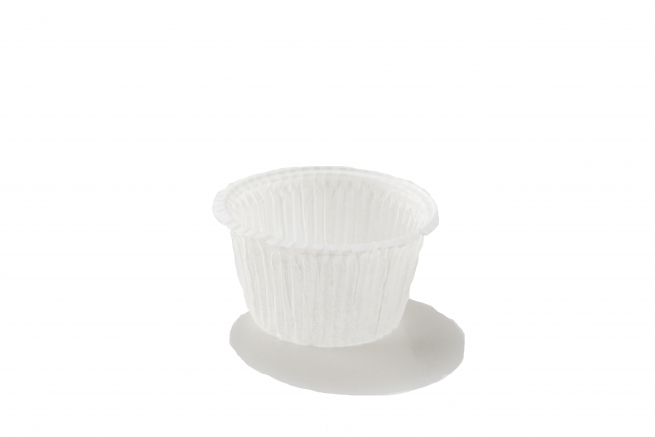 Pirottini muffin bianco, diametro 65mm, cartone da 900 pezzi