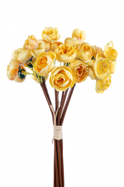 Bouquet ranuncoli giallo 38 cm