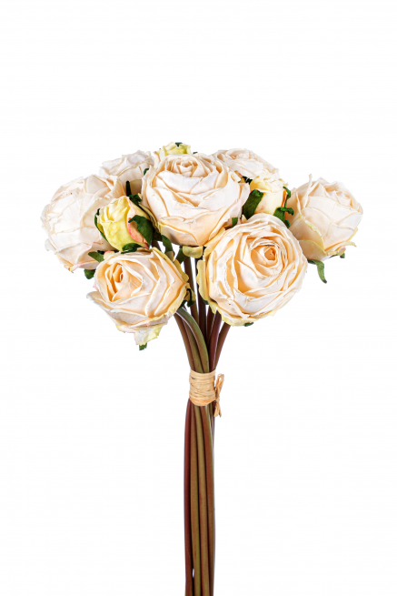 Bouquet rose crema 40 cm