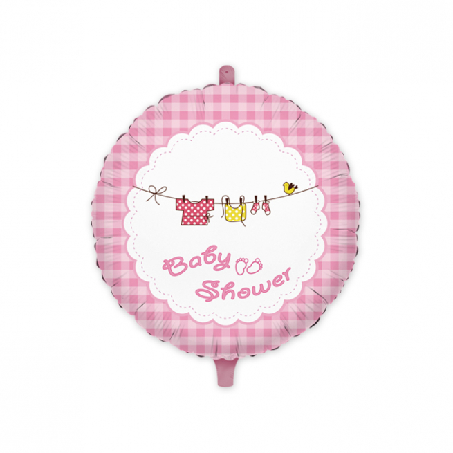 Palloncino stampa "Baby shower girl", diametro 45 cm