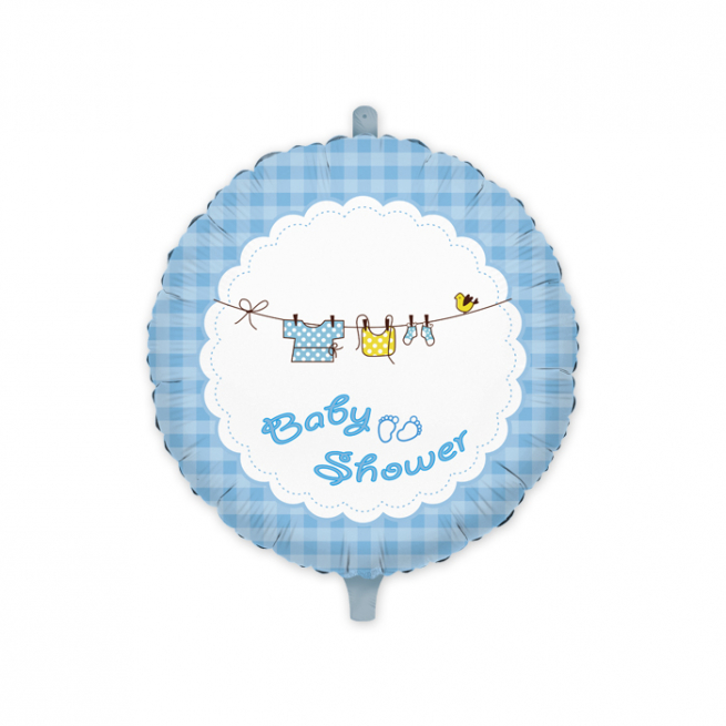 Palloncino stampa "Baby shower boy", diametro 45 cm