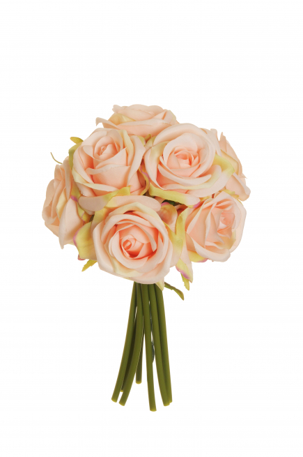 Bouquet rose champagne, altezza 25 cm