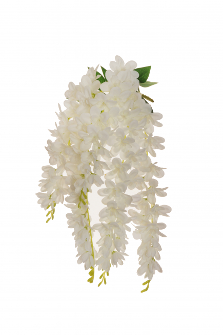 Fiore pendente bianco, altezza 71 cm