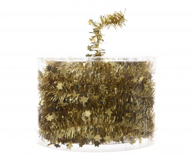 Filo oro con stelle in box, diametro 35 mm, lunghezza 7 metri