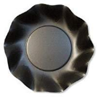 Piatto in cartoncino compostabile nero