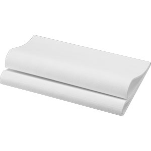 Tovagliolo TNT airlaid "Dunisoft" bianco 40x40cm, confezione da 60 pezzi
