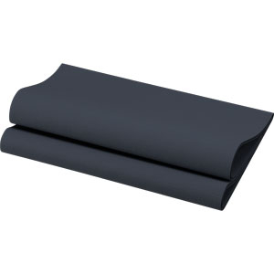 Tovagliolo TNT airlaid "Dunisoft" nero 40x40cm, confezione da 60 pezzi