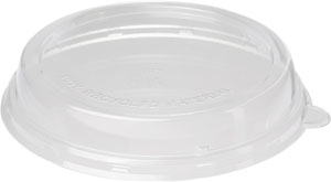 Coperchio 100% RPET trasparente per piatto fondo in polpa di cellulosa avana biodegradabile  da 800 e 1000 ml in confezione da 40 pezzi