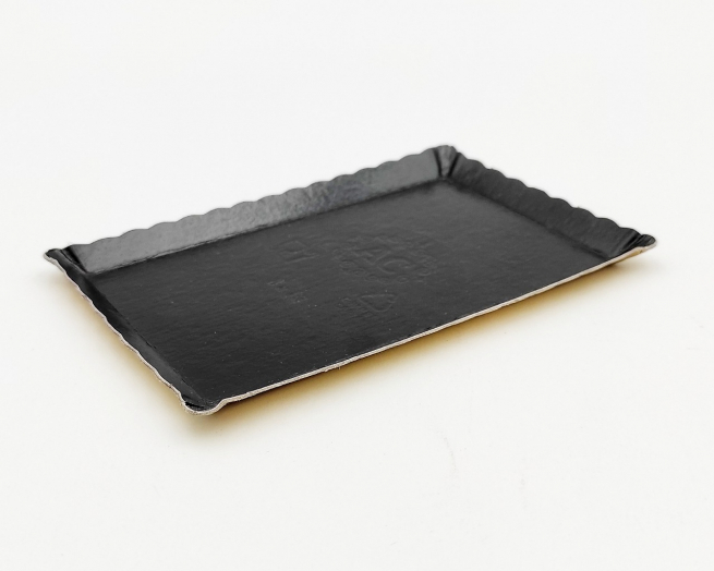 Vassoio monoporzione rettangolare 70x120mm, confezione da 100 pezzi