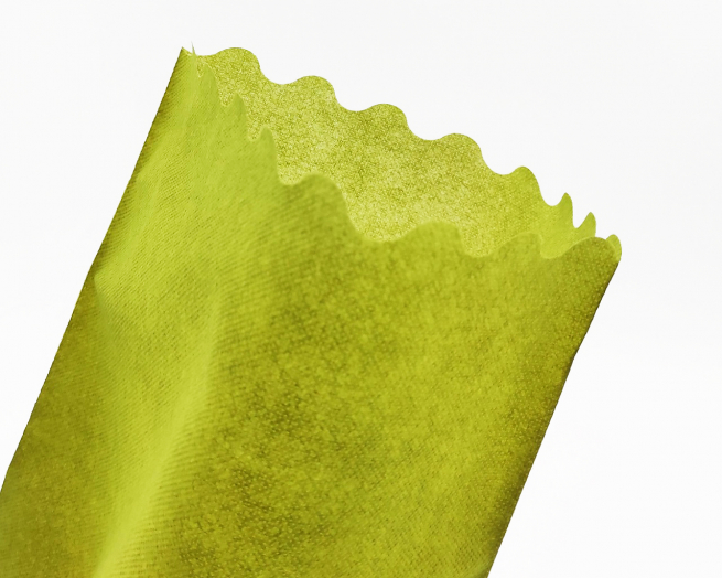 Sacchetto tessuto non tessuto verde salvia, bordo smerlato, confezione da 25 pezzi
