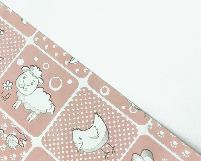 Sacchetto regalo "Baby", fantasia  rosa, confezione da 50 pezzi