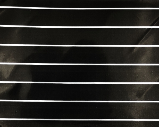 Sacchetto regalo metallizzato fantasia "Brillante Linea", confezione da 50 pezzi