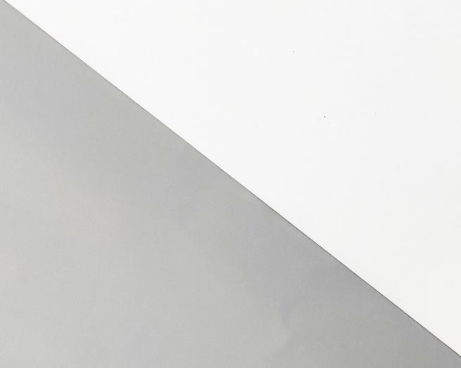 SACCHETTO REGALO METALLIZZATO MAT TINTA UNITA BIANCO 25X40CM 50PZ