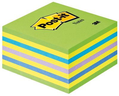 Post-it cubo fluo 7.6x7.6 cm verde