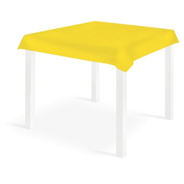 Tovaglia quadrata gialla in tessuto non tessuto airlaid 100x100cm, confezione da 25 pezzi