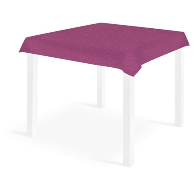 Tovaglia quadrata viola-melanzana in tessuto non tessuto airlaid 100x100cm, confezione da 25 pezzi