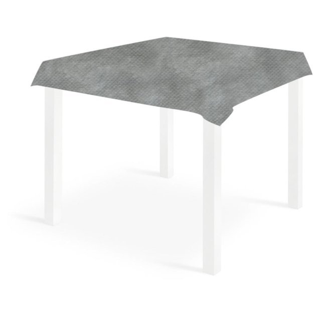 Tovaglia quadrata grigia in tessuto non tessuto 100x100cm, confezione da 25 pezzi