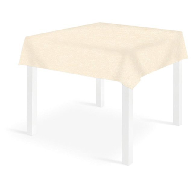 Tovaglia quadrata beige in tessuto riutilizzabile
