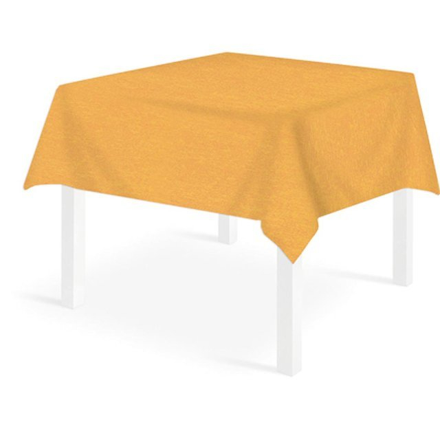 Tovaglia quadrata gialla in tessuto riutilizzabile 150x150 cm