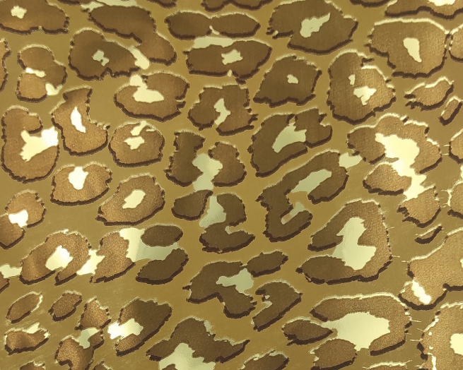 Sacchetto regalo metallizzato fantasia "Brillante Leopard", confezione da 50 pezzi