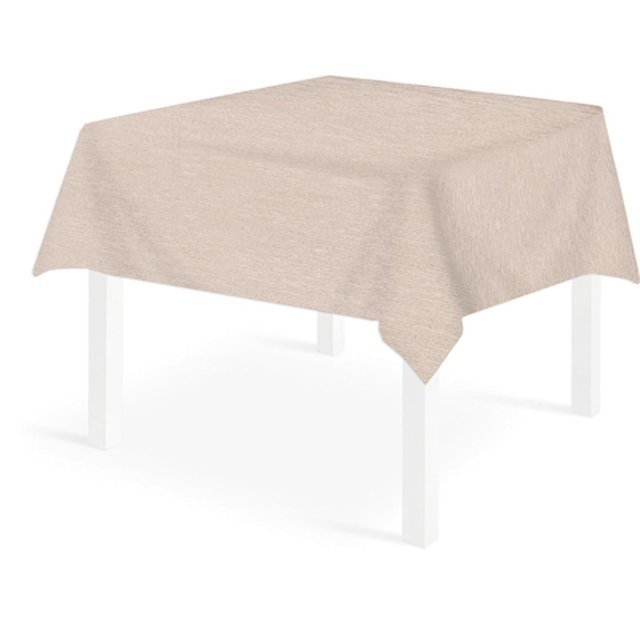 Tovaglia quadrata sabbia in tessuto riutilizzabile 150x150 cm