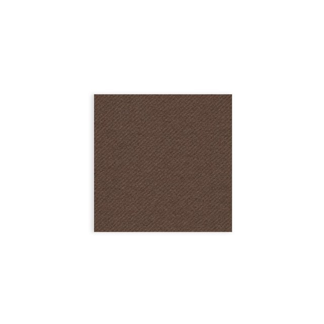 Tovagliolo marrone-cacao in tessuto non tessuto airlaid 40x40cm, confezione da 50 pezzi