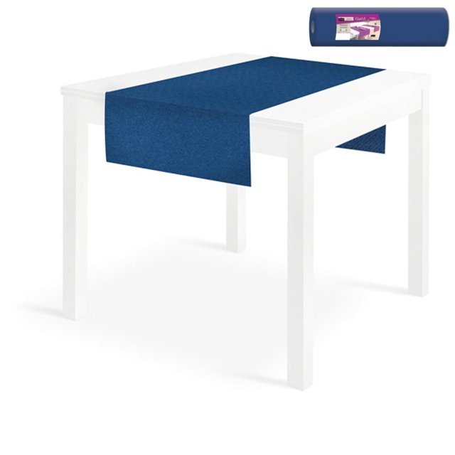 Tovaglia runner "You&Me" in tessuto non tessuto blu, rotolo da 24 metri (20 strappi da 120cm)