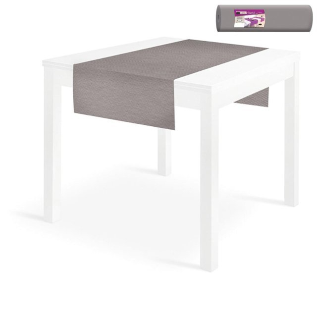 Tovaglia runner "You&Me" in tessuto non tessuto grigio, rotolo da 24 metri (20 strappi da 120cm)