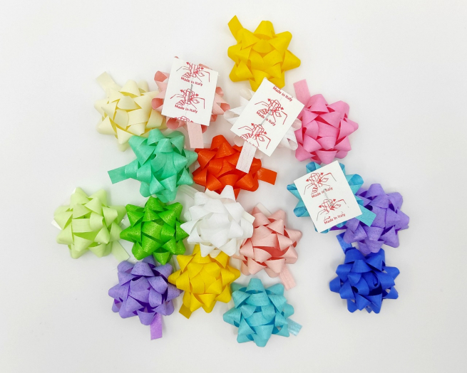 Coccarda adesiva mat color, tinte primavera assortite, confezione da 100 pezzi