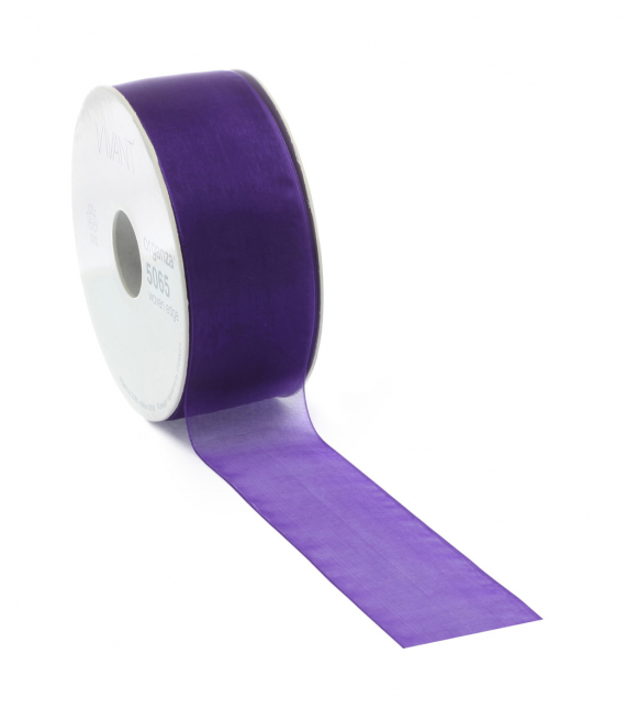 Rotolo nastro organza viola