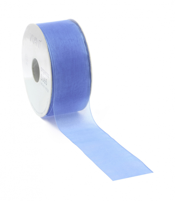 Rotolo nastro organza azzurro oceano