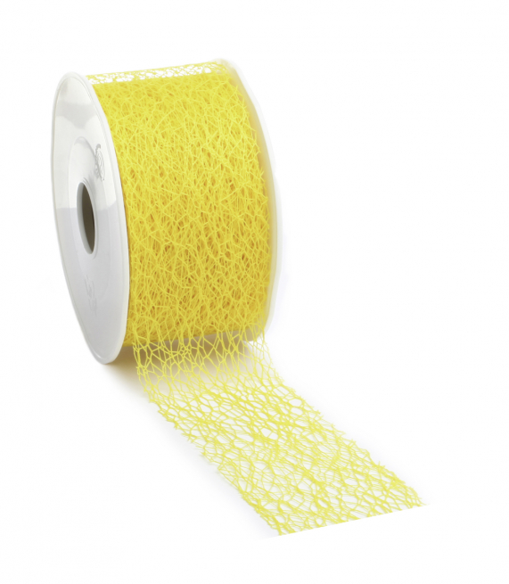Rotolo nastro rete "Crispy" giallo, lunghezza 10 metri