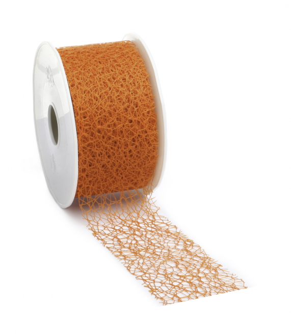 Rotolo nastro rete "Crispy" arancione, lunghezza 10 metri