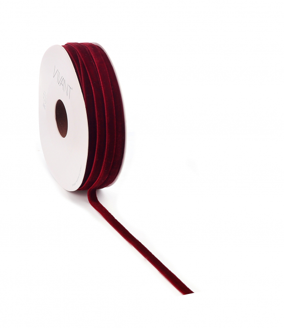 Rotolo nastro velluto "Velvety" altezza 6mm, lunghezza 20 metri