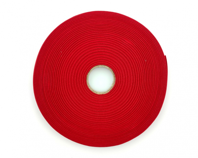 Fettuccia in cotone rosso, lunghezza 50 metri