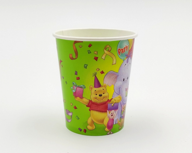 Bicchiere in cartoncino fantasia "Winnie", confezione da 10 pezzi