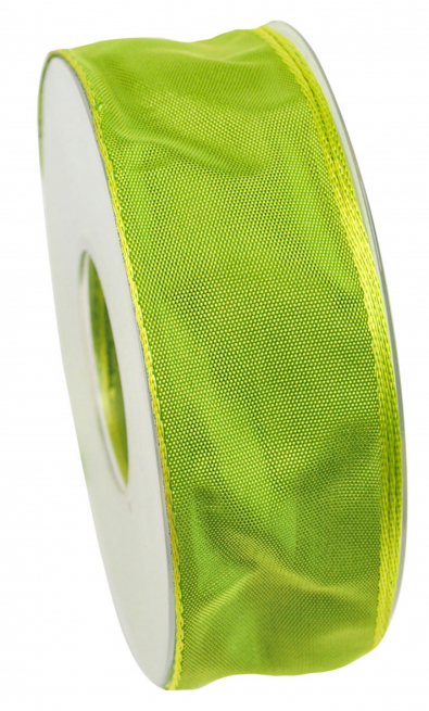 Rotolo nastro animato "Original" in tessuto verde pistacchio cangiante, lunghezza 25 metri