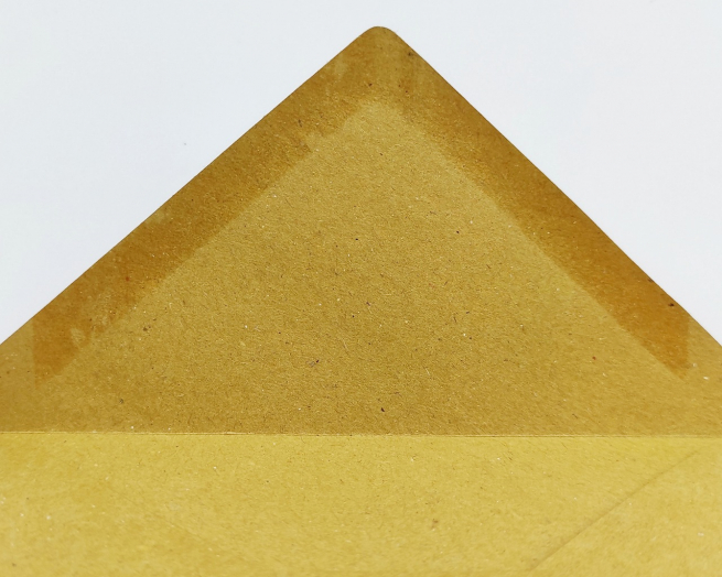 Biglietto e busta in carta paglia, formato 9x14 cm, confezione da 100/100 pezzi
