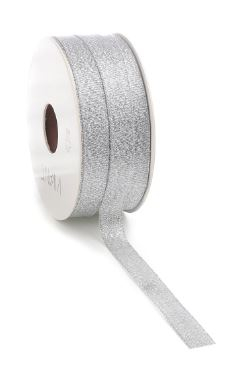 Rotolo nastro glitter argento, lunghezza 50 metri
