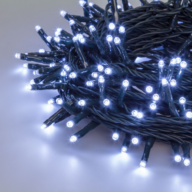 Filo miniled luce fredda, filo trasparente, per uso interno ed esterno