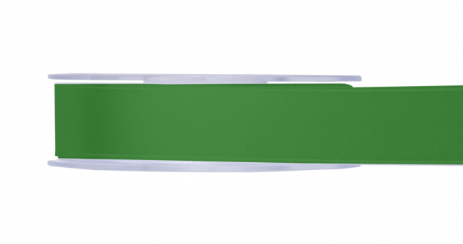 Rotolo nastro doppio raso verde smeraldo, in bobina da 50 metri