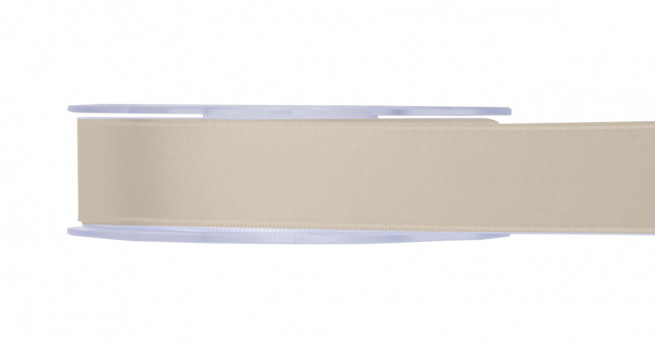 Rotolo nastro doppio raso beige, in bobina da 50 metri