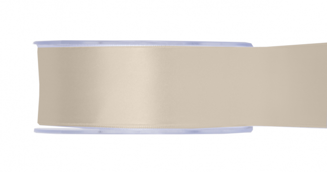 Rotolo nastro doppio raso beige, in bobina da 25 metri