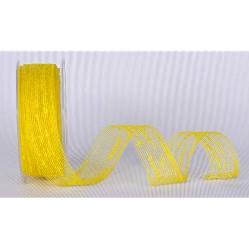 Rotolo nastro retina "Veletta" giallo limone, lunghezza 25 metri