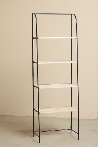 Libreria con struttura in metallo 55.5x31.8 cm, altezza 167 cm