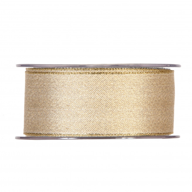Rotolo nastro "Shining cage" oro, altezza 40 mm, lunghezza 20 mt