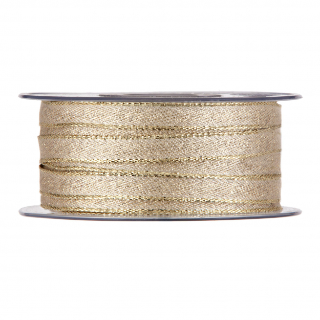 Rotolo nastro "Shining cage" oro, altezza 10 mm, lunghezza 50 mt
