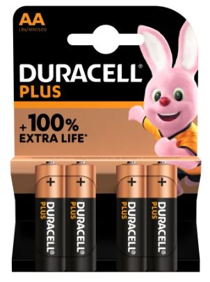 Pila Duracell stilo AA in blister da 4 pezzi