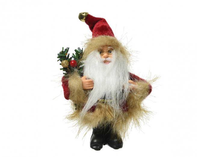 Babbo Natale con campanella, altezza 13 cm
